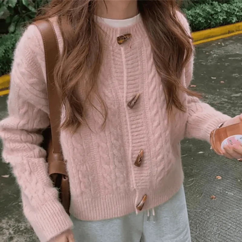 Amaya - Elegant retro knitted cardigan for timeless style