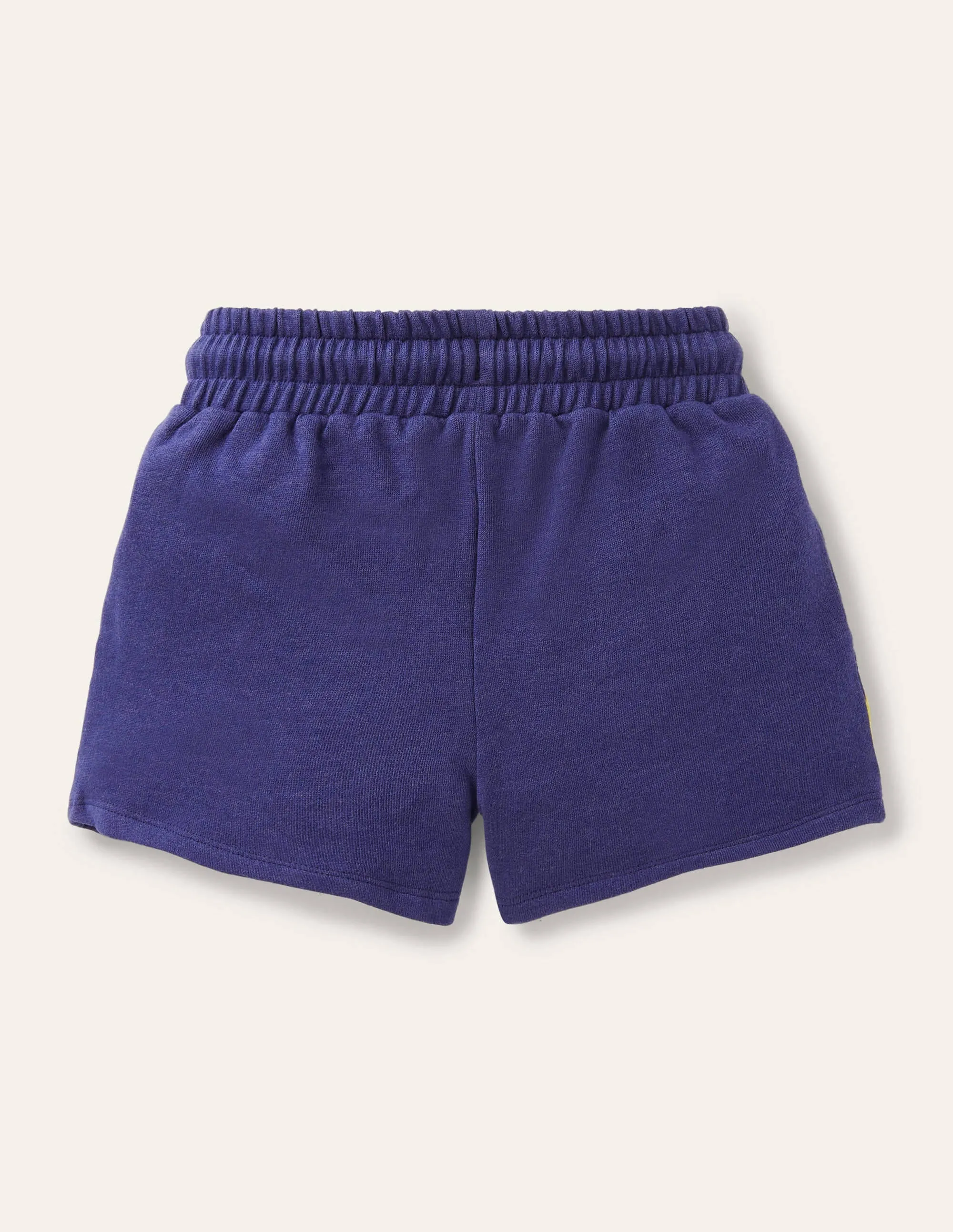Appliqué Jersey Shorts-Starboard Blue Birds