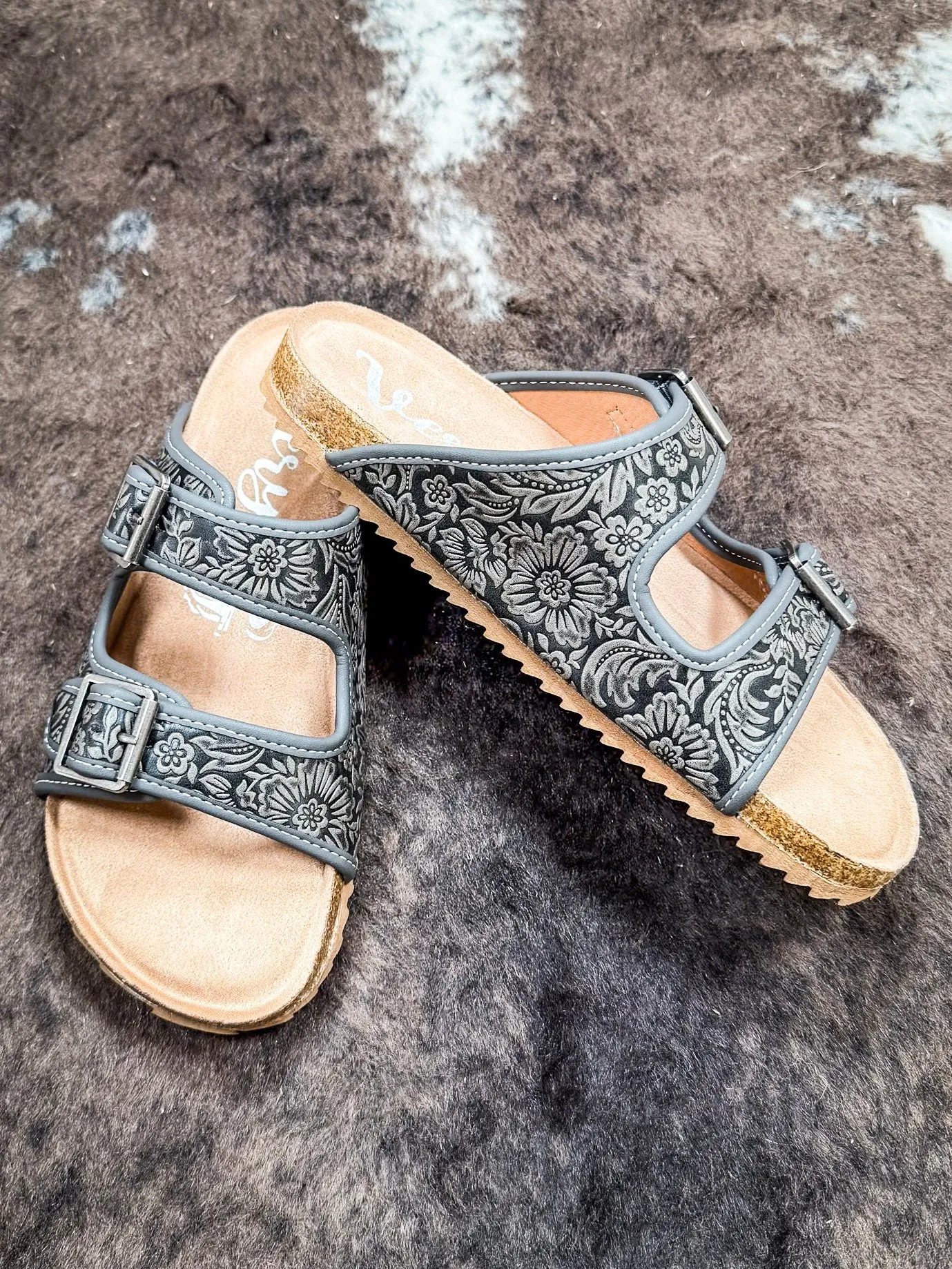 Berry Sandal in Grey by Very G