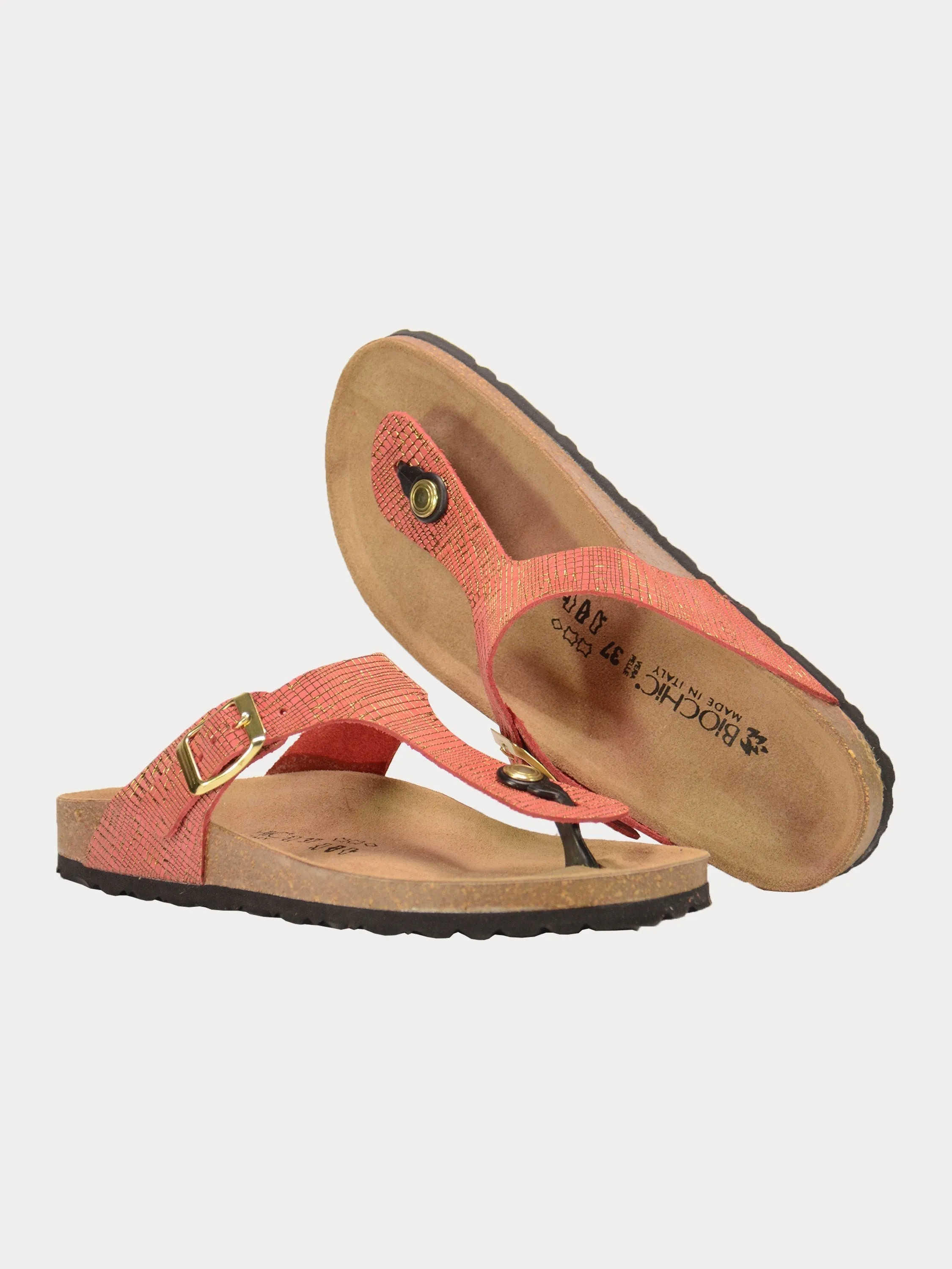 Biochic Women's Flat Suede Sandals