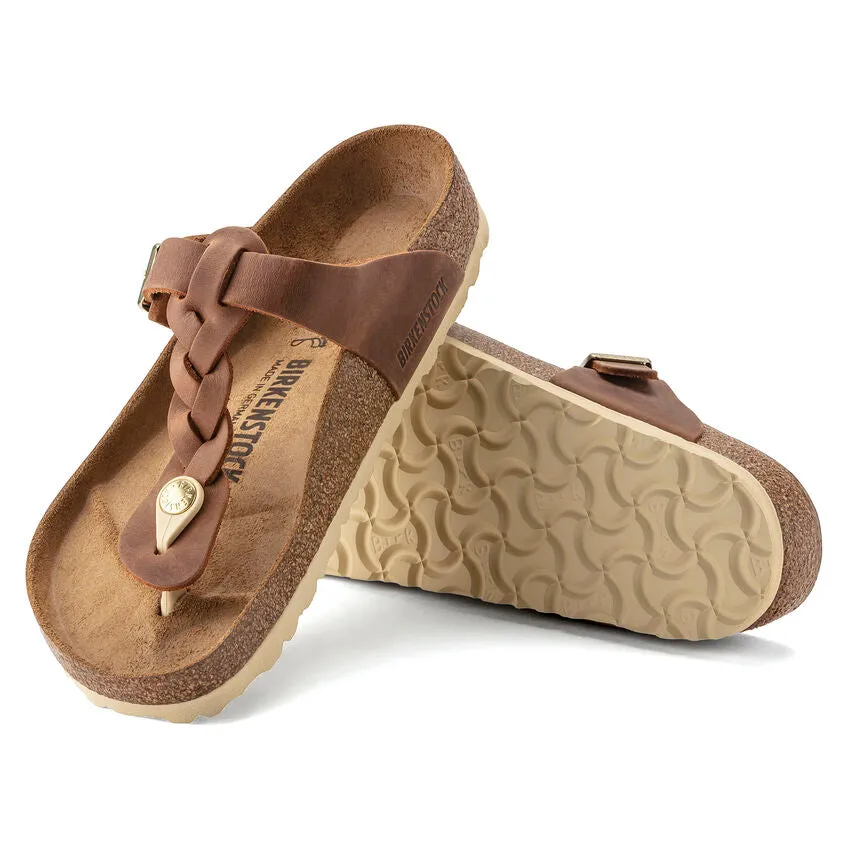 Birkenstock Gizeh Oiled Leather - Cognac