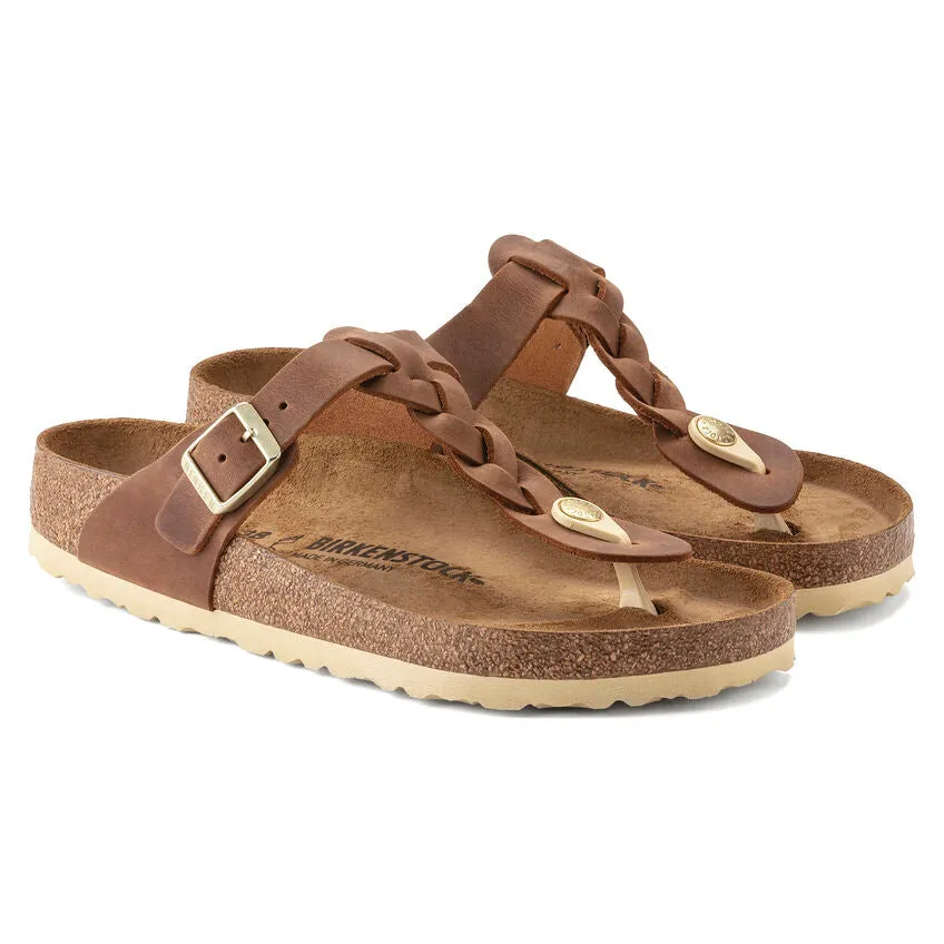 Birkenstock Gizeh Oiled Leather - Cognac