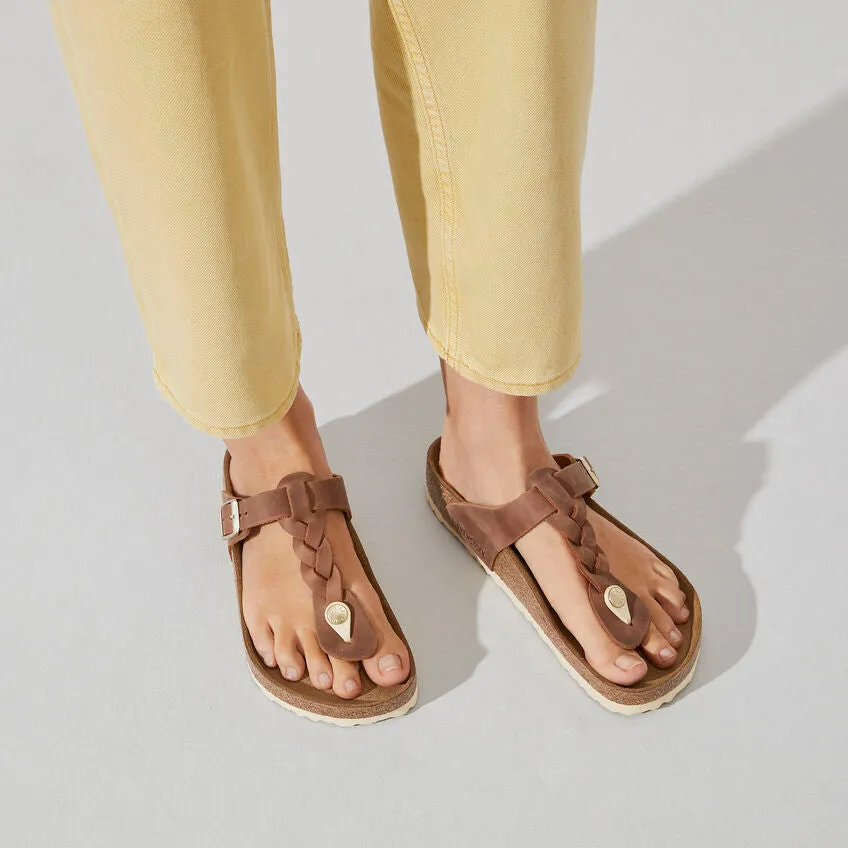 Birkenstock Gizeh Oiled Leather - Cognac