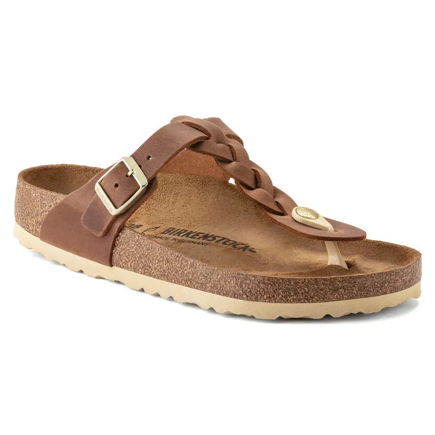 Birkenstock Gizeh Oiled Leather - Cognac