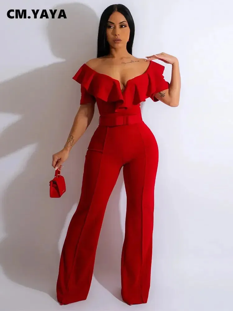 Butterfly Zipper Wide Leg Jumpsuit