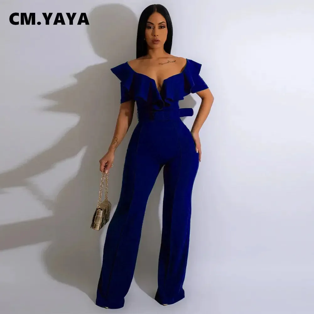 Butterfly Zipper Wide Leg Jumpsuit