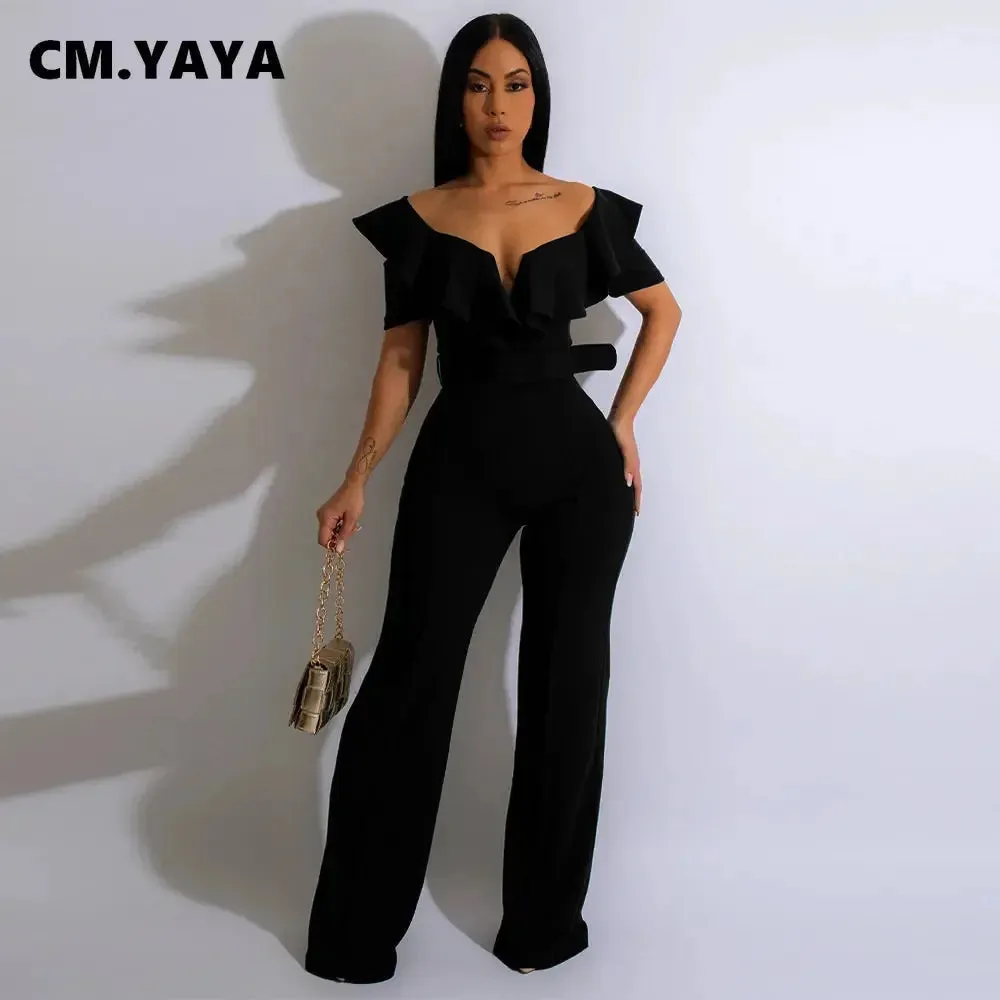 Butterfly Zipper Wide Leg Jumpsuit