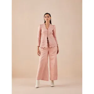 CHANDRIMA Pink Flared Pants