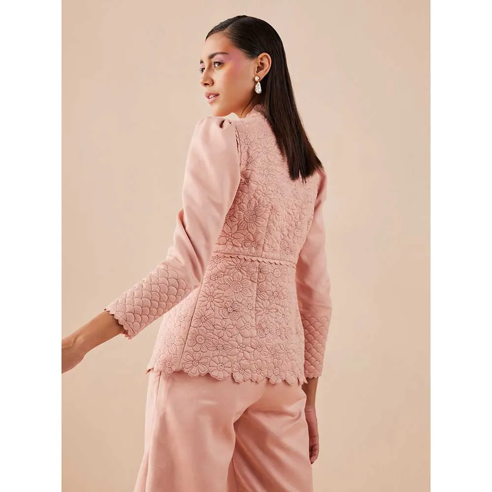 CHANDRIMA Pink Flared Pants