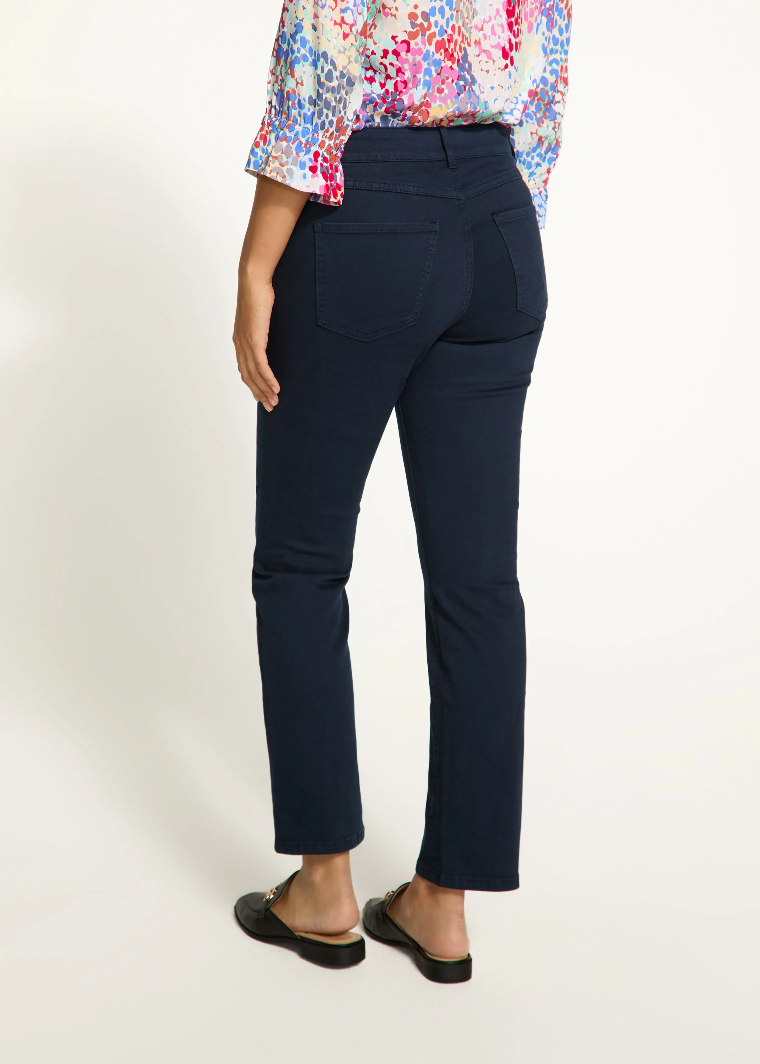 Christina Straight Leg Denim, Navy