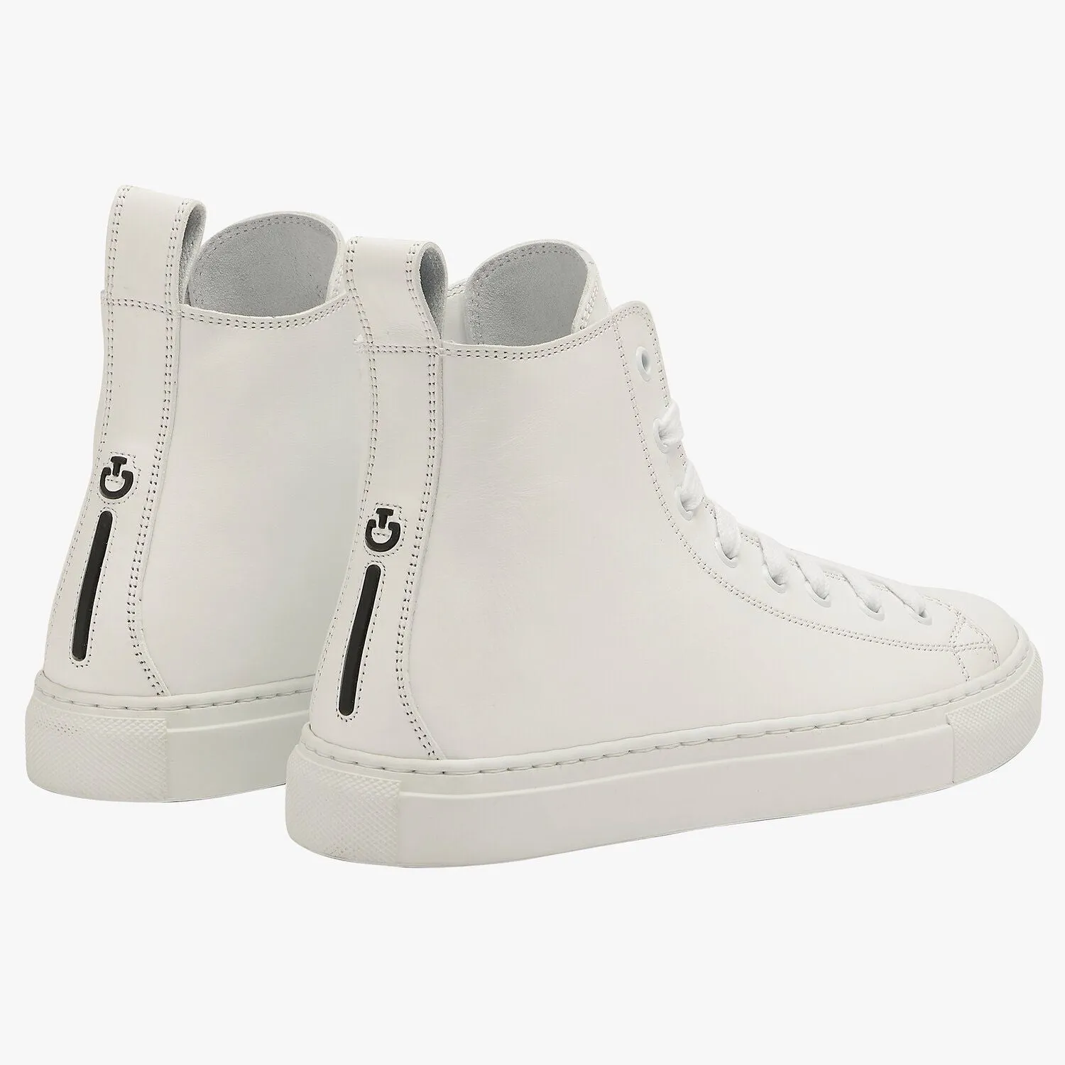 CT Leather High Top Sneakers - White