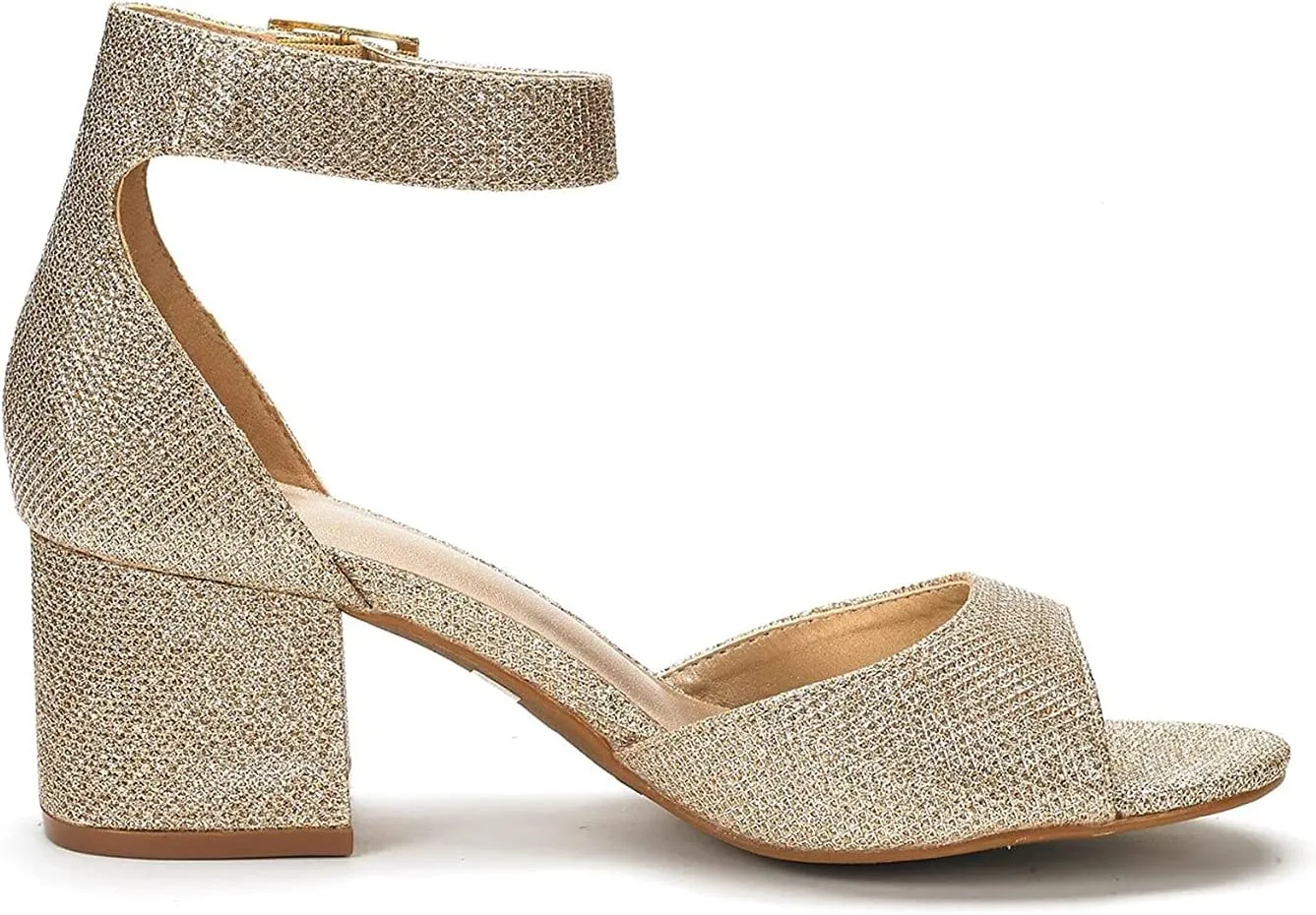 DREAM PAIRS Womens Heel Ssandals, Chunkle Fashion Low Heel Pump Ankle Strap Dress Sandal