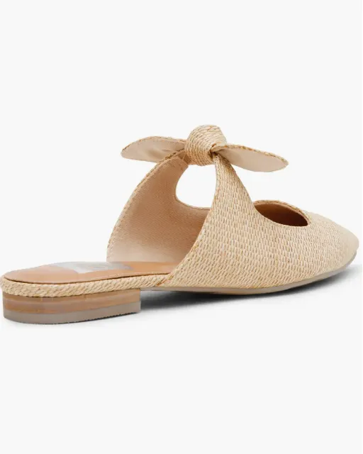 DV by Dolce Vita Christian Cut Out Mule with Bow - Raffia - FINAL SALE