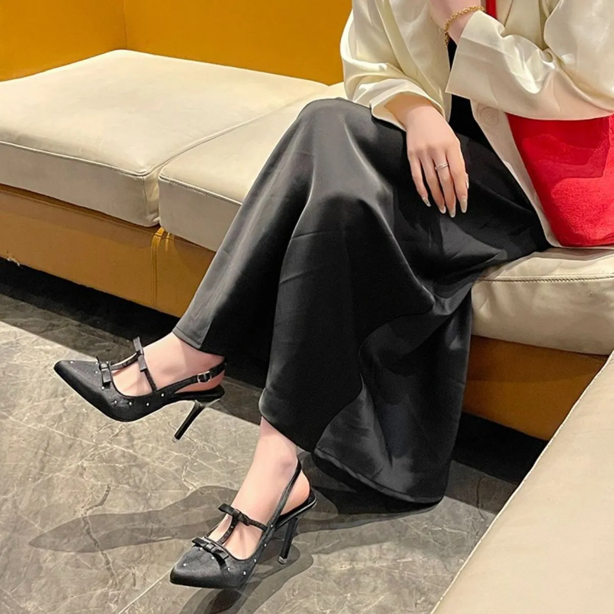 Fancy Point Toe Stiletto Pumps