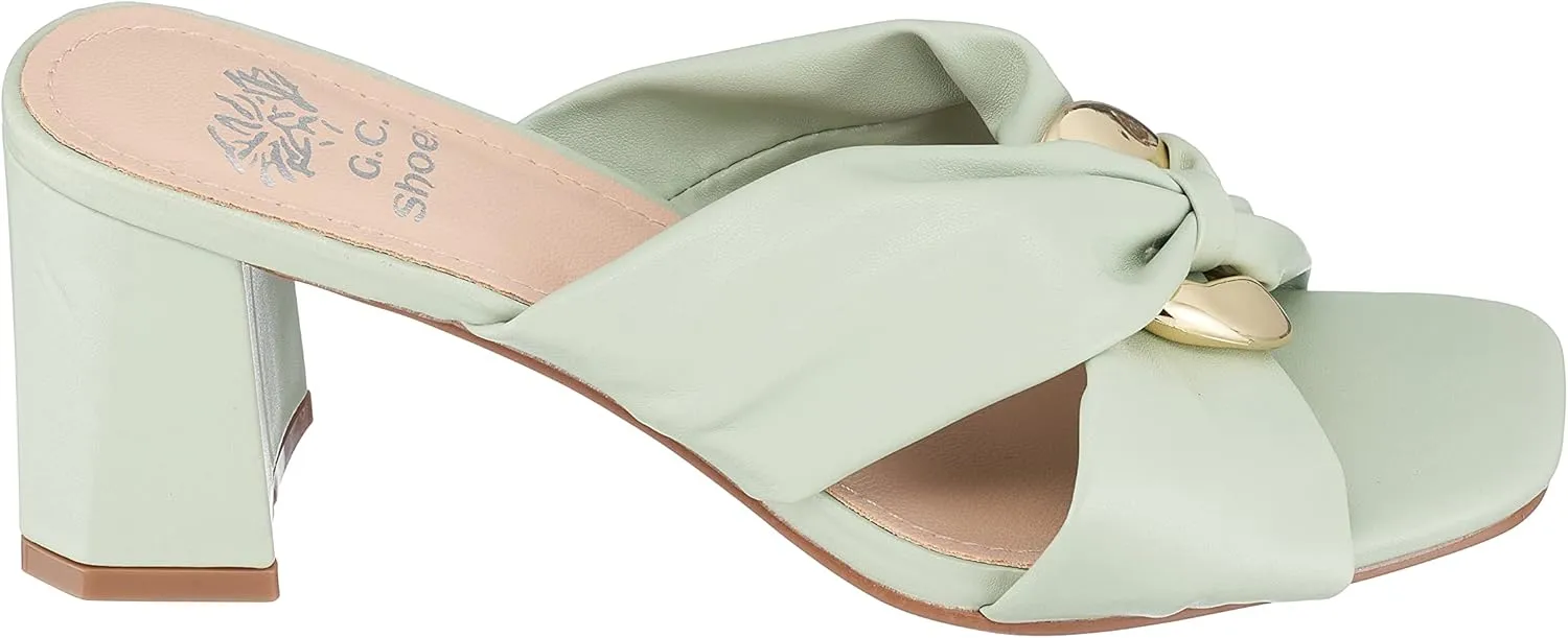 GC Shoes Womens Block Heeled Sandals