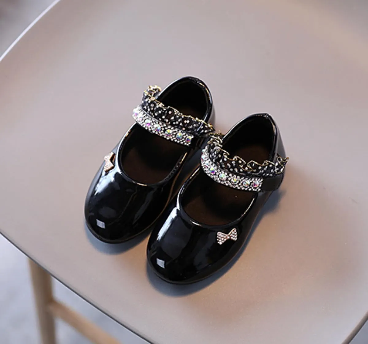 Girls Pu Leather Mary Jane Ballet Flats School Wedding Party Dress Shoes for Toddler/Little Kid