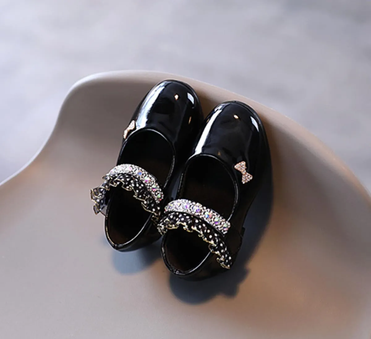 Girls Pu Leather Mary Jane Ballet Flats School Wedding Party Dress Shoes for Toddler/Little Kid