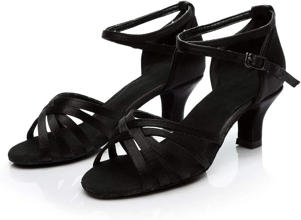 Sandals Dance Shoes Ballroom Latin Women's Color Fashion Prom Women's Slip on Wedge Sandals