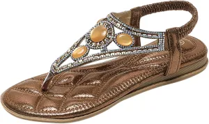 Sandals for Women Rhinestone Flip Flops Sandal Arch Support Sandals Casual Summer Thong Sparkly Beach Wedding Shoes