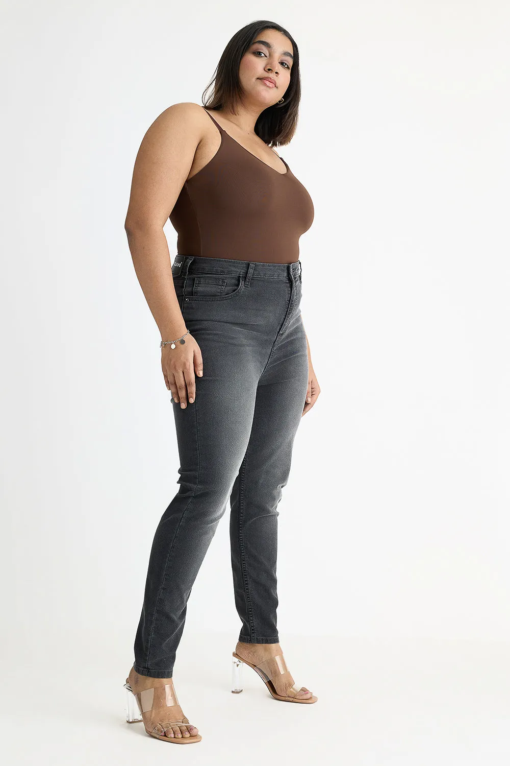 Shadow Curve Charcoal Denim