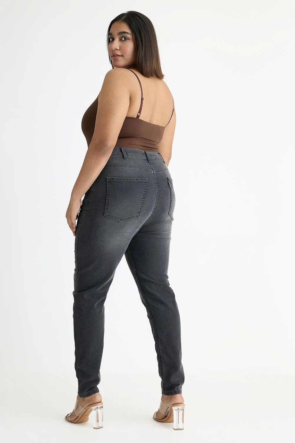 Shadow Curve Charcoal Denim