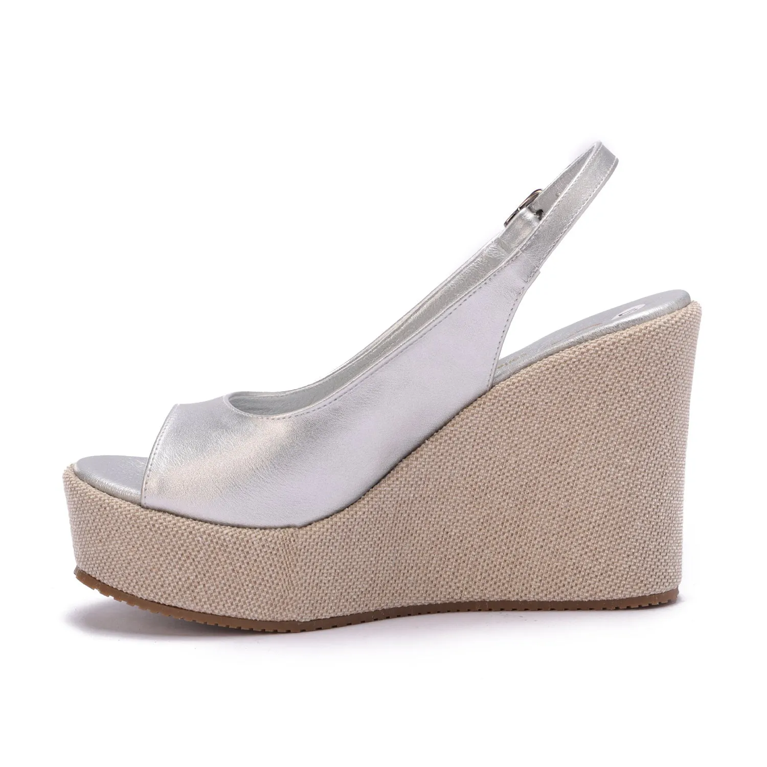 Vallora Wedges Heels - Silver