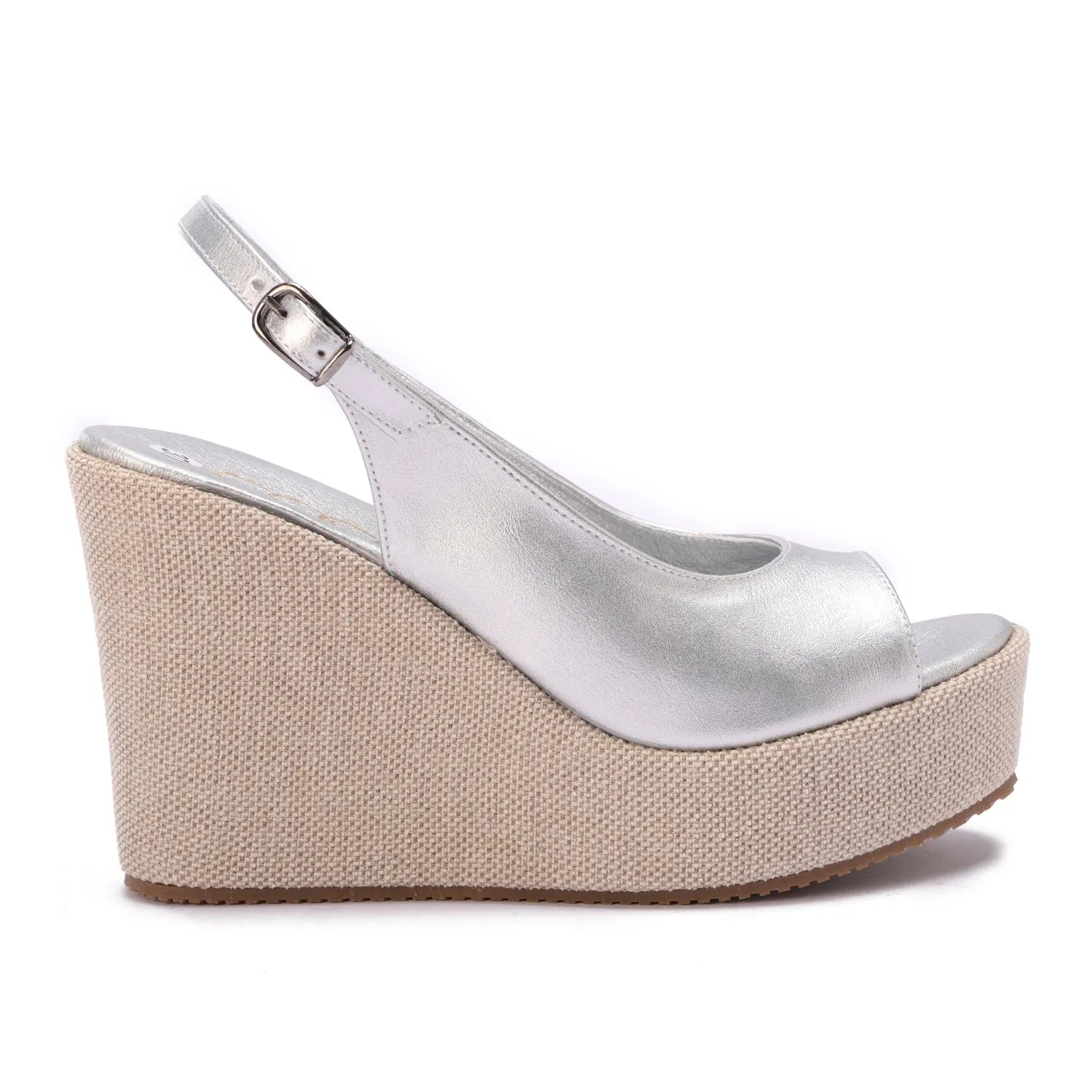 Vallora Wedges Heels - Silver