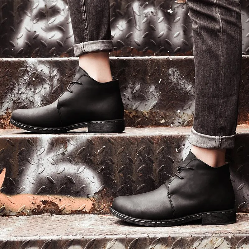 West Louis Genuine Leather Causal Outdoor Boots