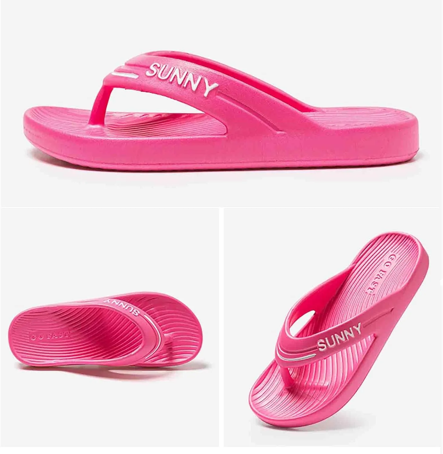 Women's Flip Flops Pillow Slippers For Women And Men Shower Slides Non Slip Quick Drying Bathroom Sandals Flip Flops