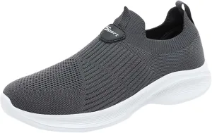 Womens Slip on Sneakers Womens Walking Shoes Non Slip Gym Workout Shoes Casual Breathable Mesh Shoes for Women